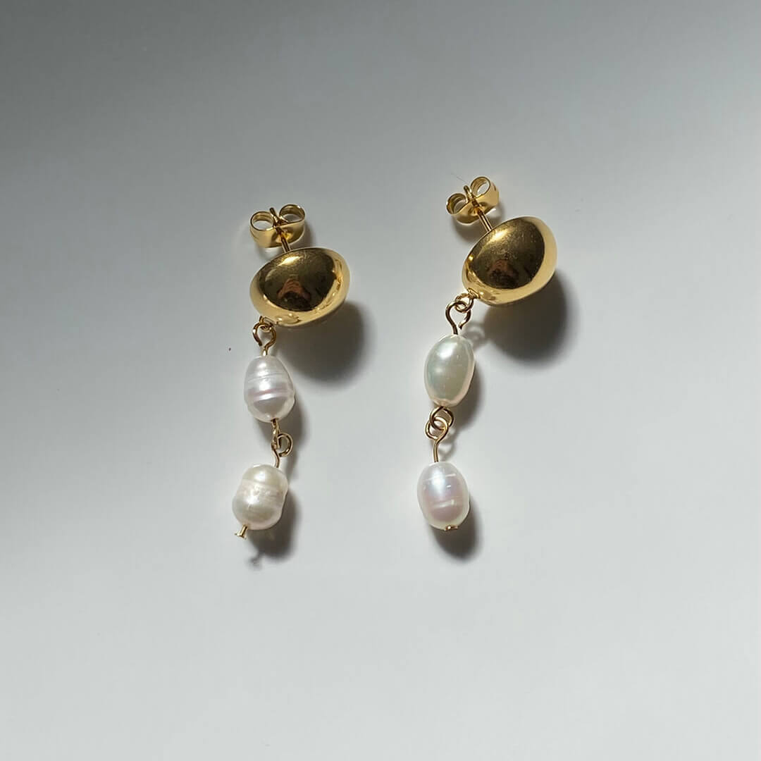Freshwater Pearl Double Drop Earring