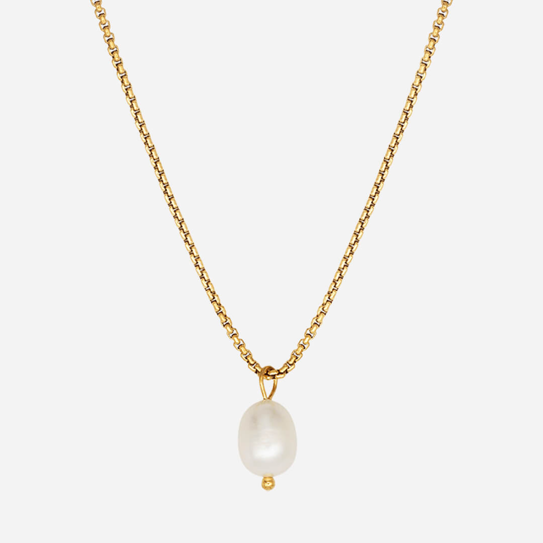 Freshwater Pearl on Box Chain