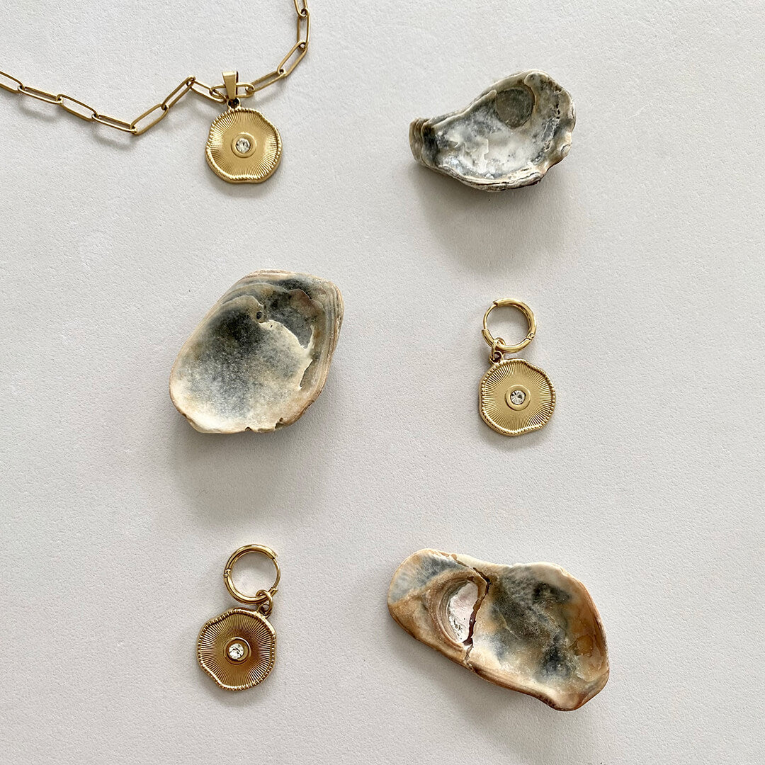 Diamond Shell Earrings