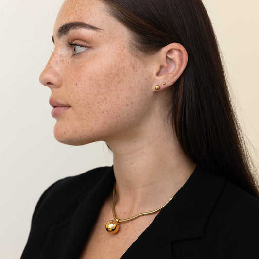 Bead Stud Earring Small