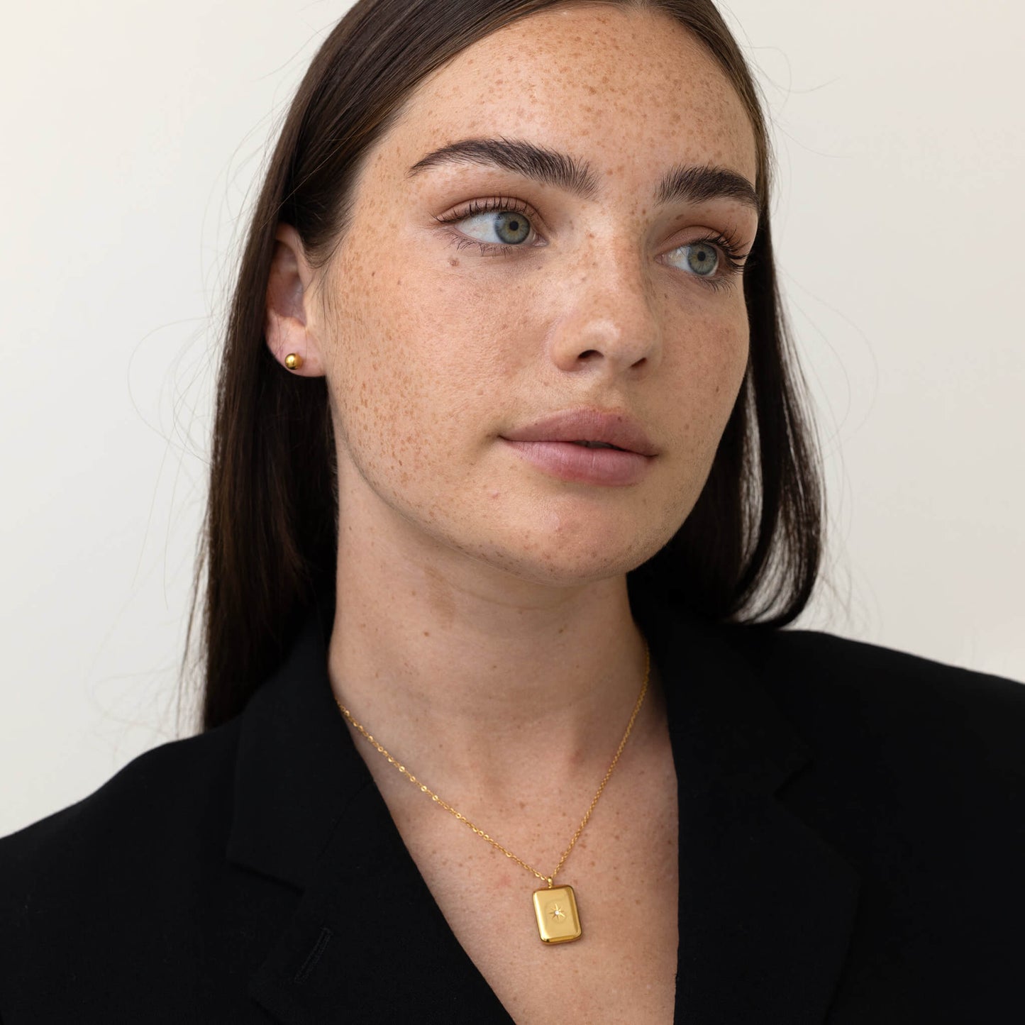 Baguette Pendant Necklace
