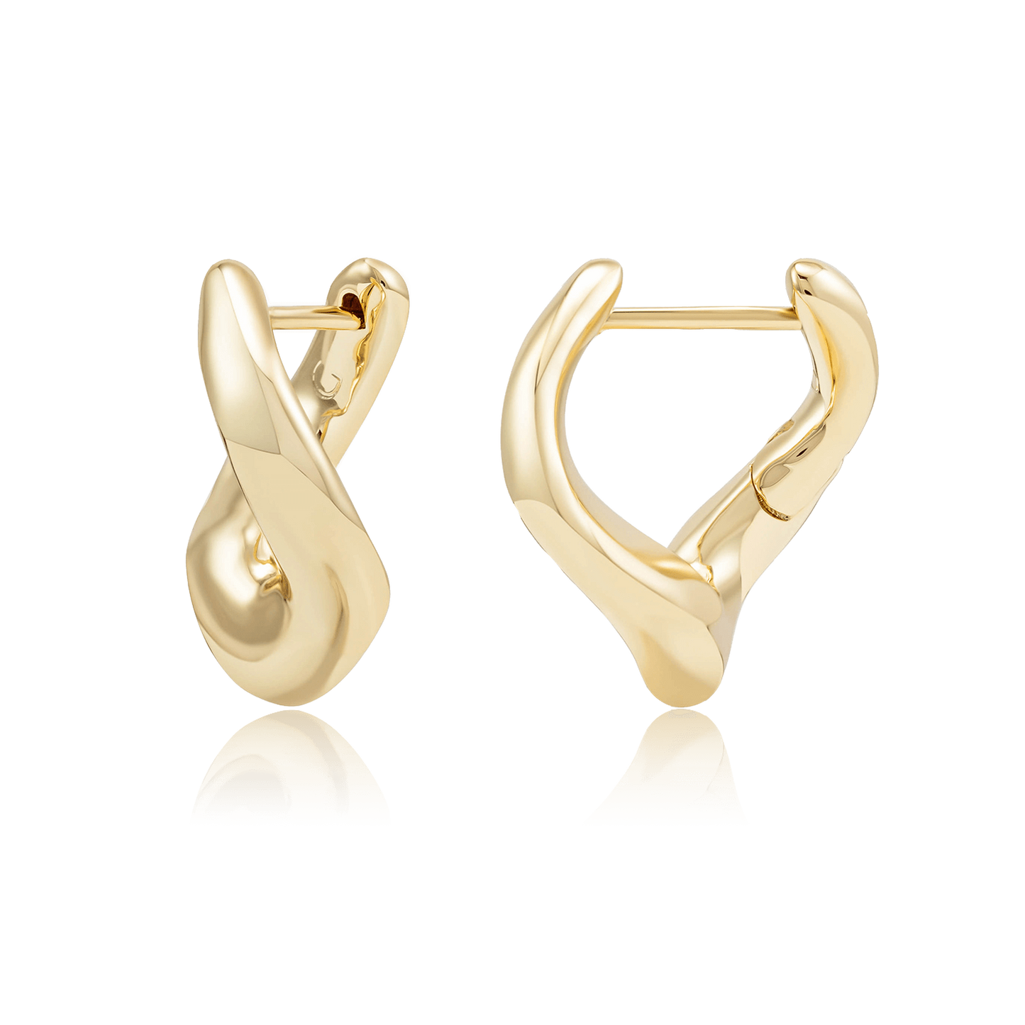 Ella Sculptural Hoop Earrings
